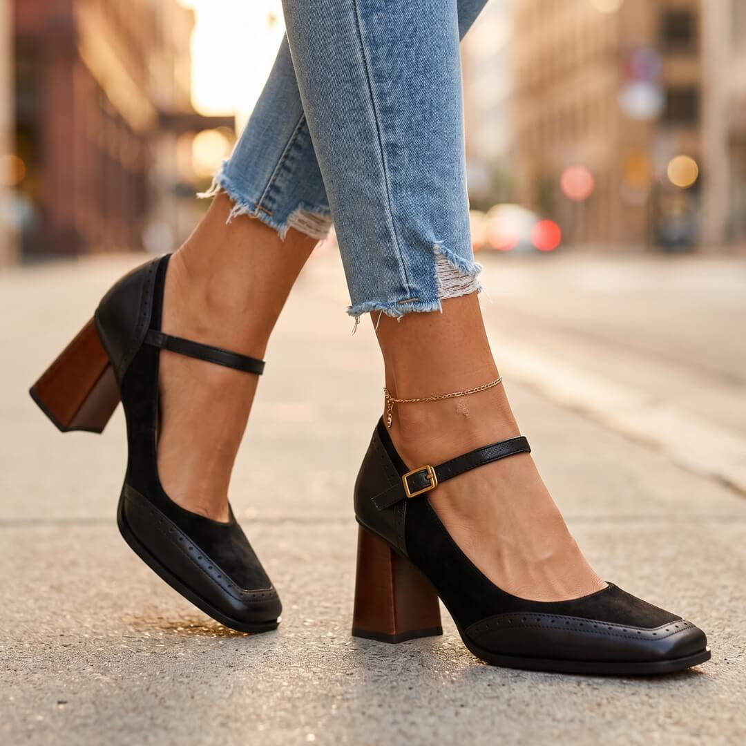 Aurelia Leather Heels