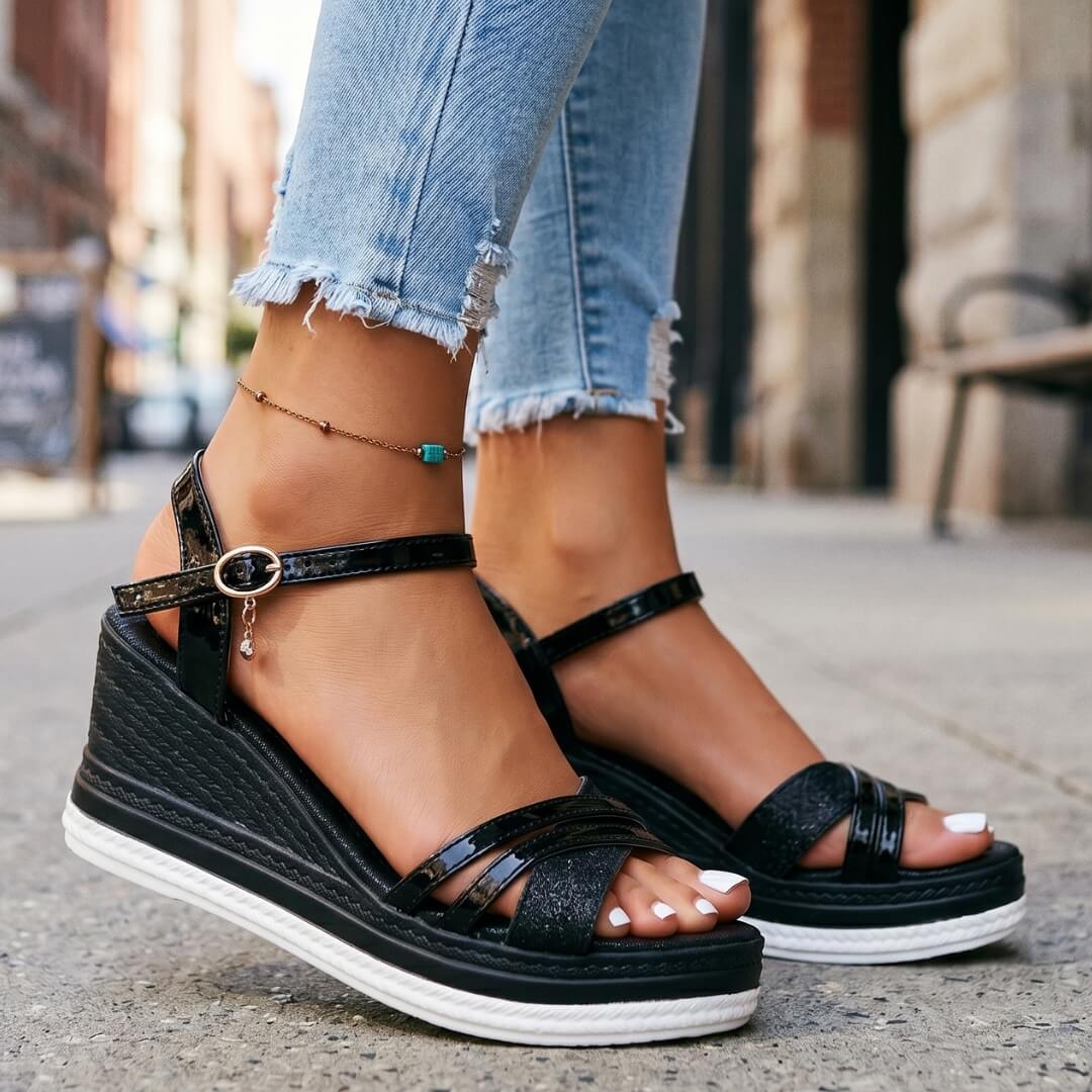 Gianna Wedge Sandals