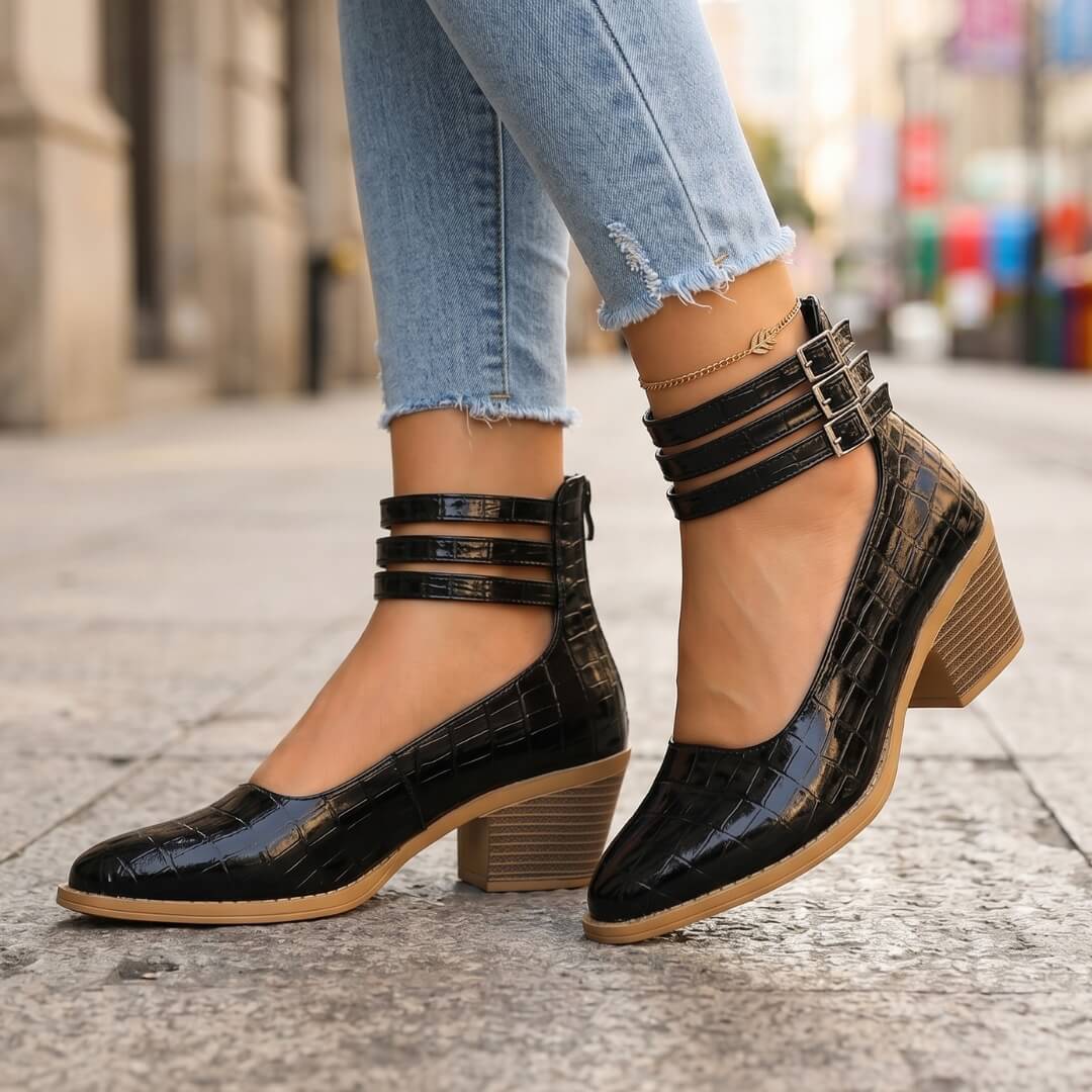 Reyna Leather Heels