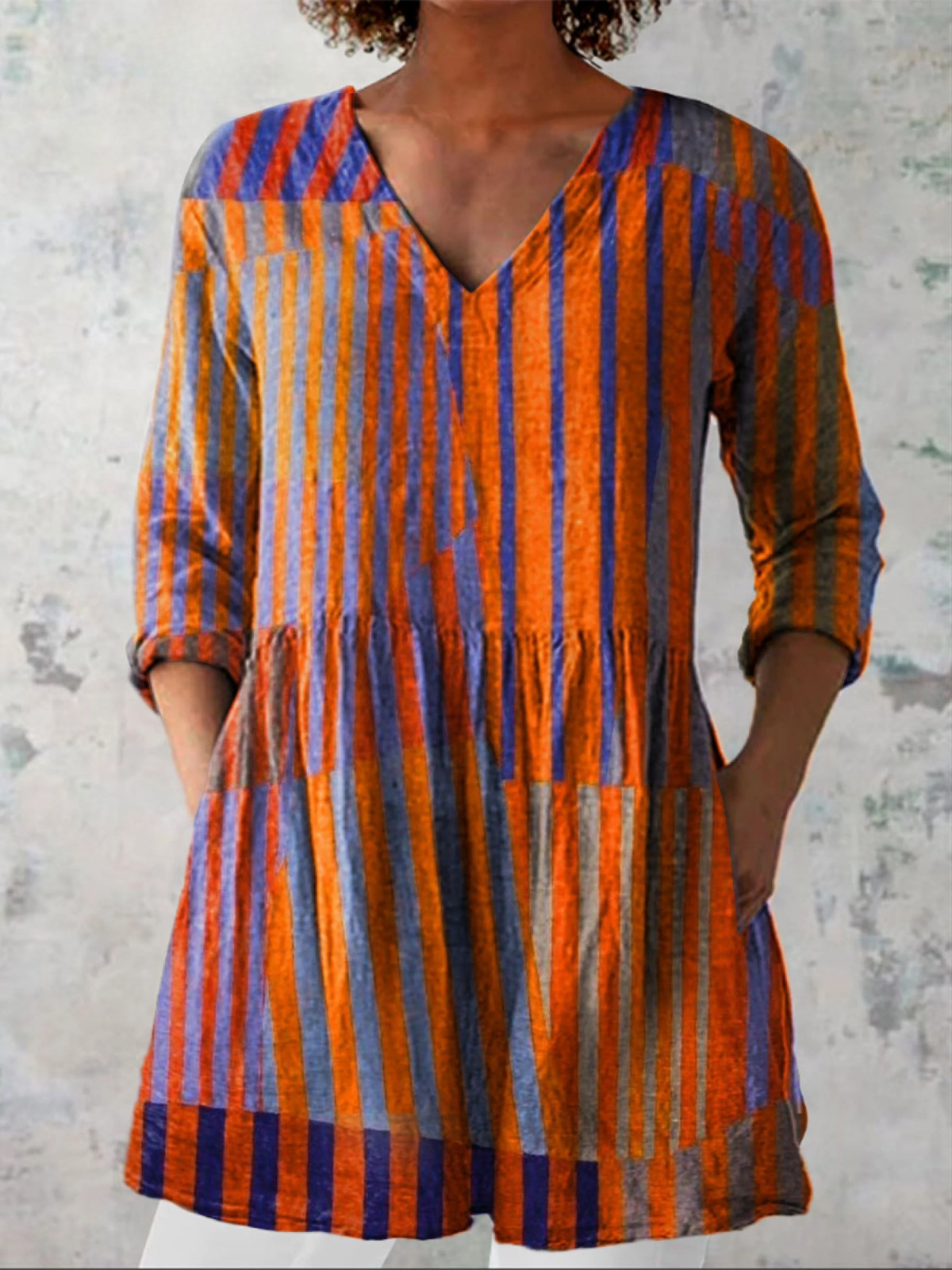 Sophie | Long Blouse with V-Neck