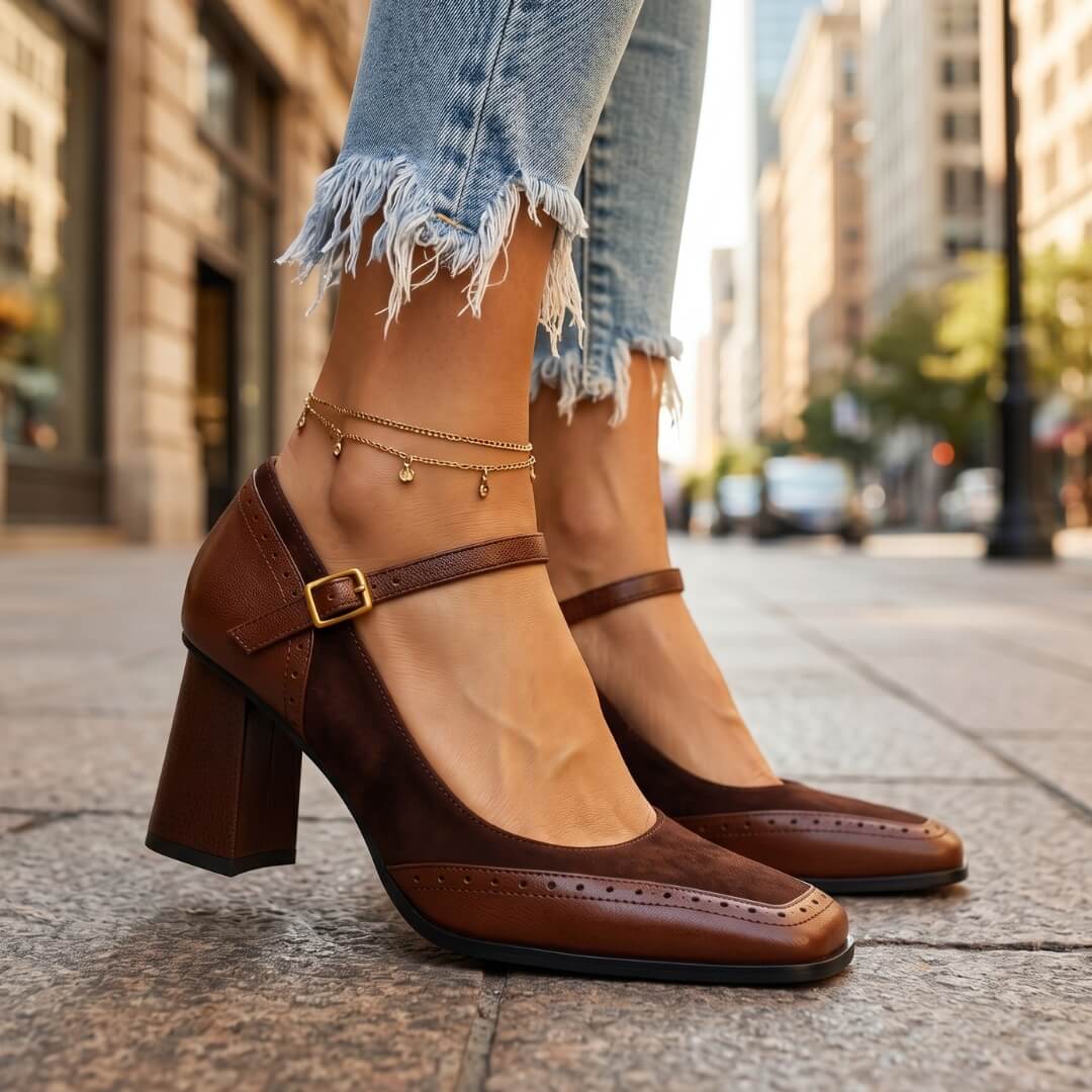 Aurelia Leather Heels