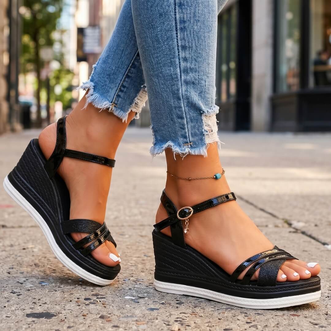 Gianna Wedge Sandals