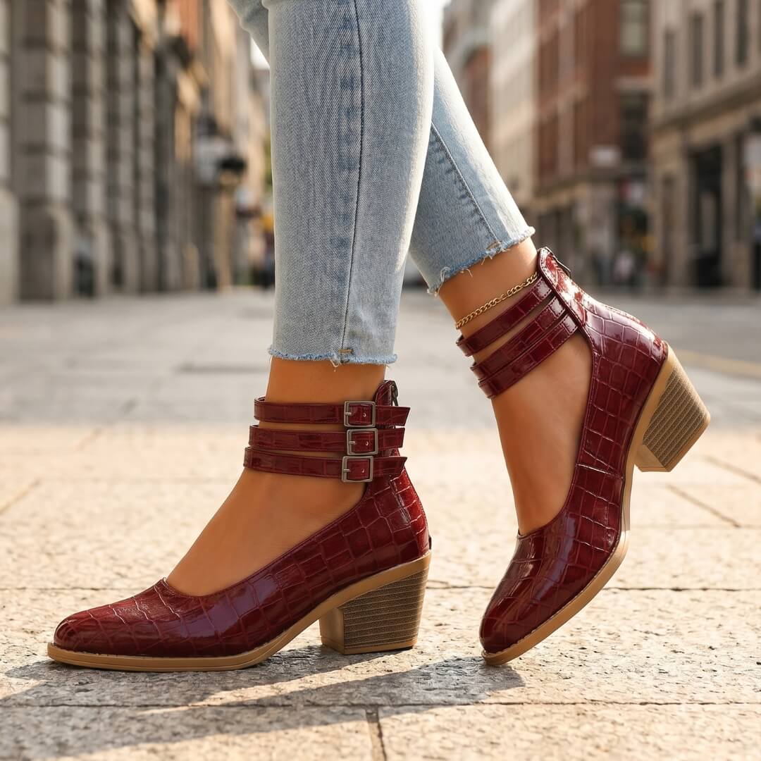 Reyna Leather Heels