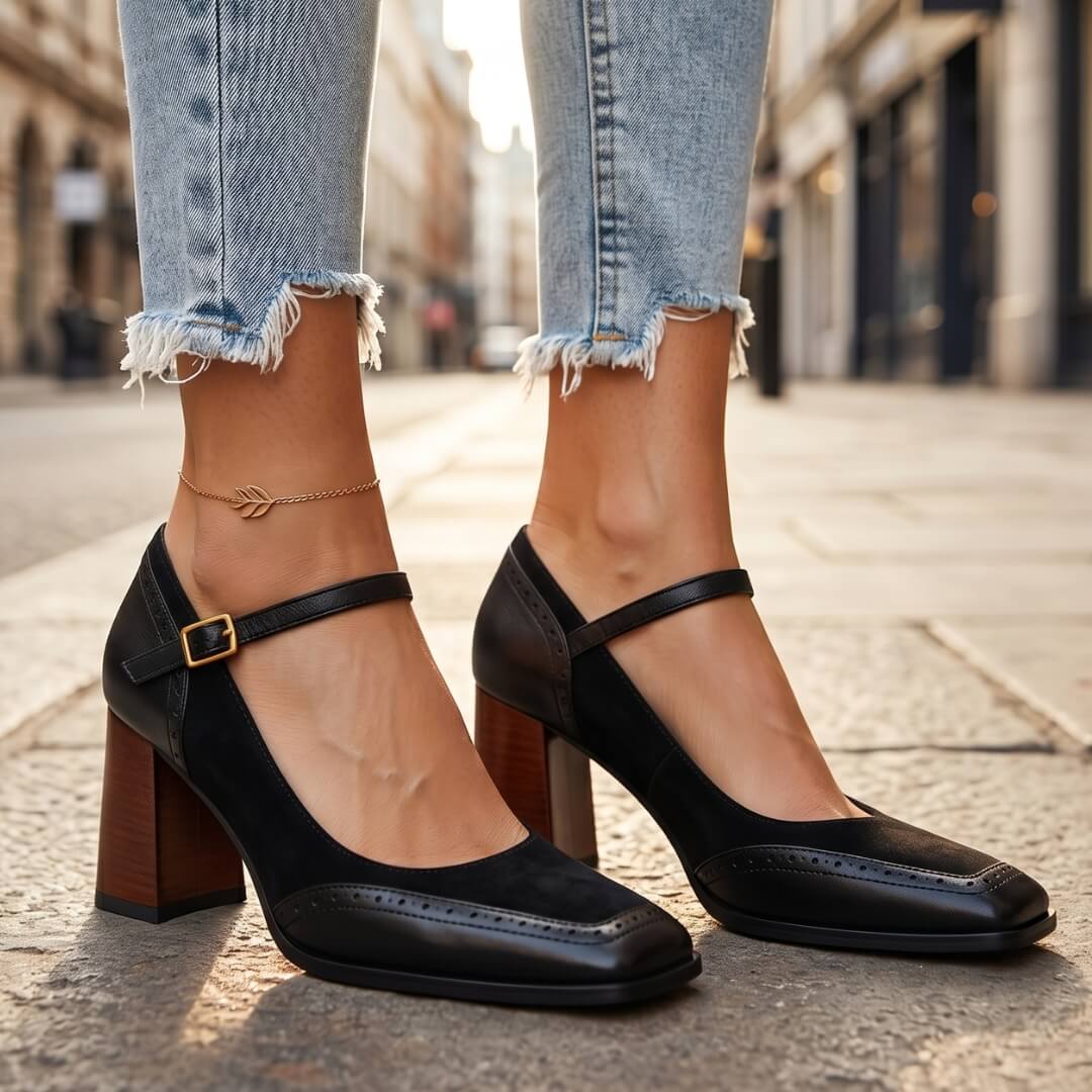 Aurelia Leather Heels