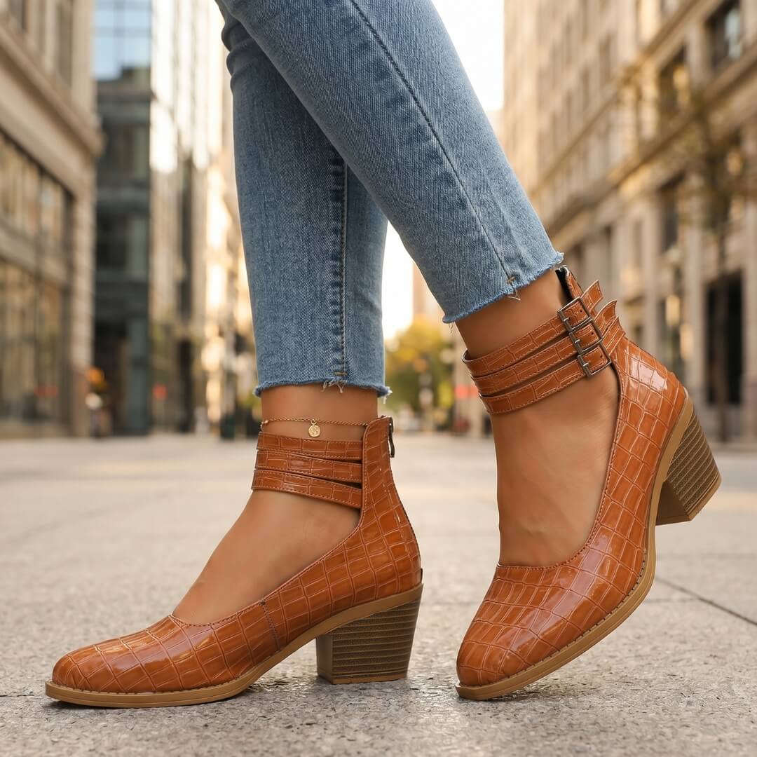 Reyna Leather Heels