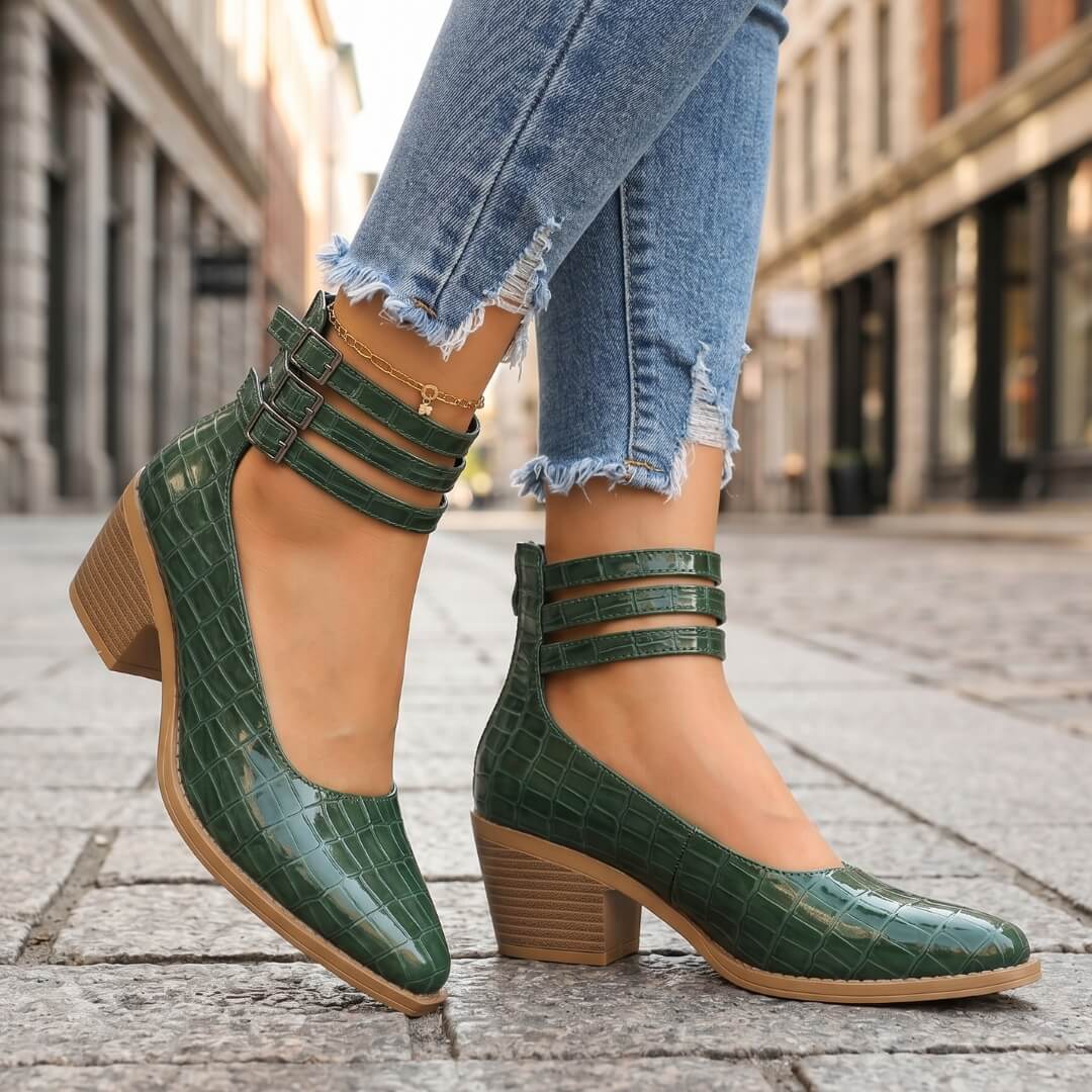 Reyna Leather Heels