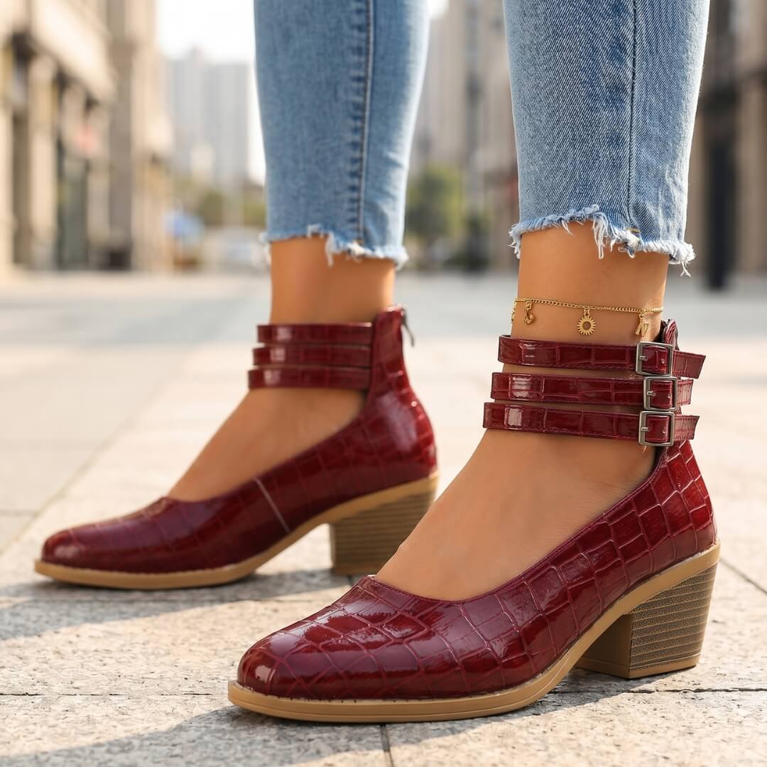 Reyna Leather Heels