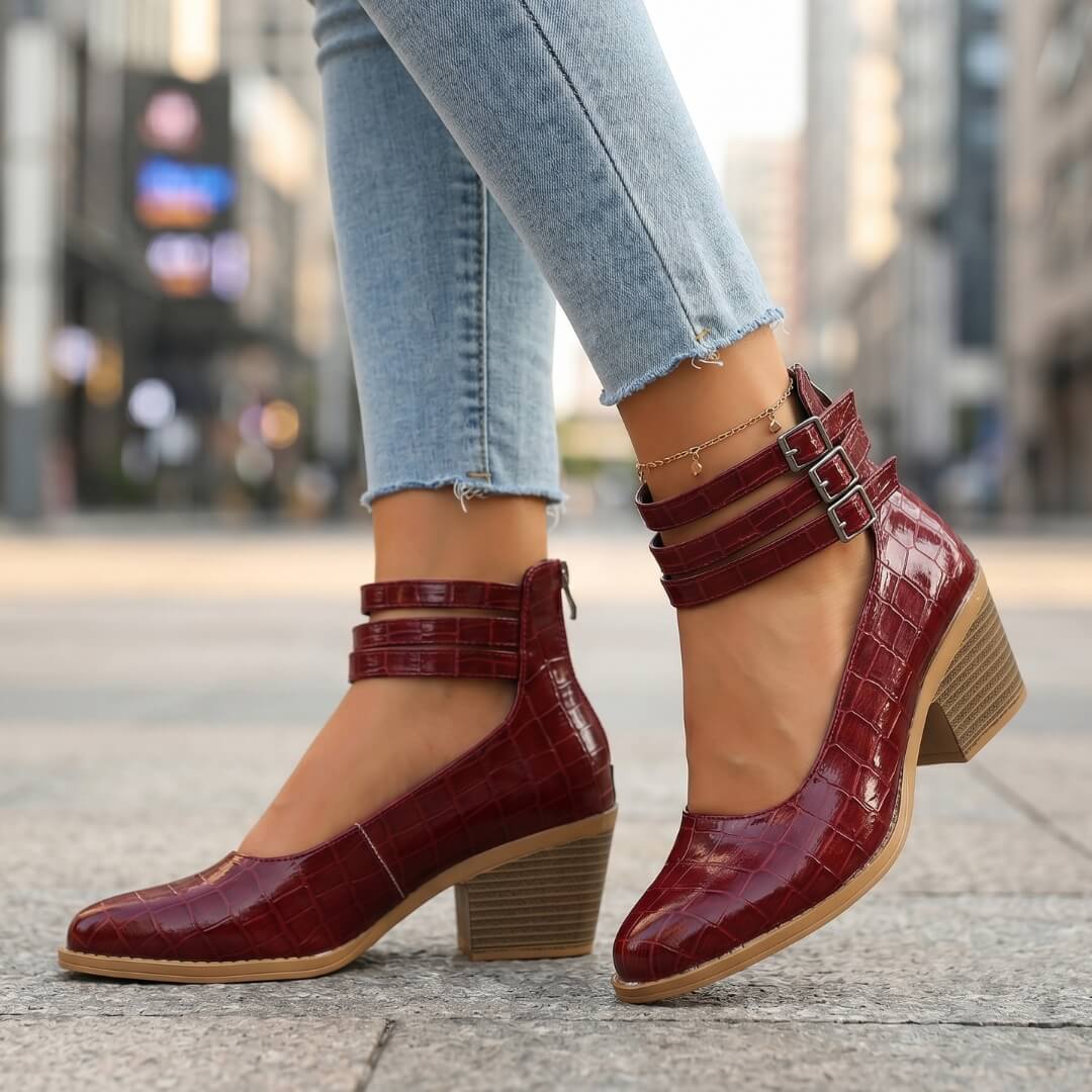 Reyna Leather Heels