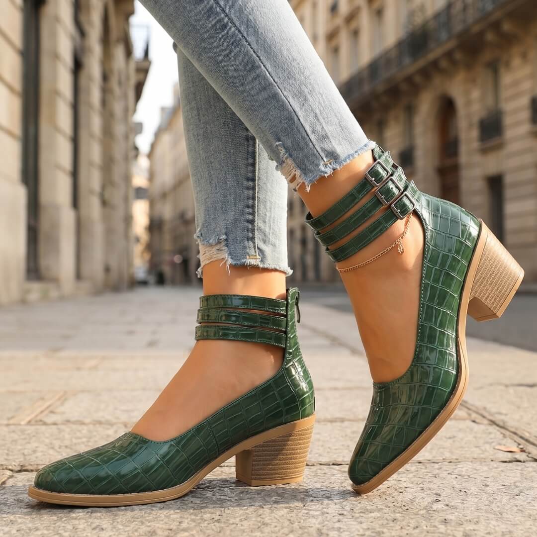 Reyna Leather Heels