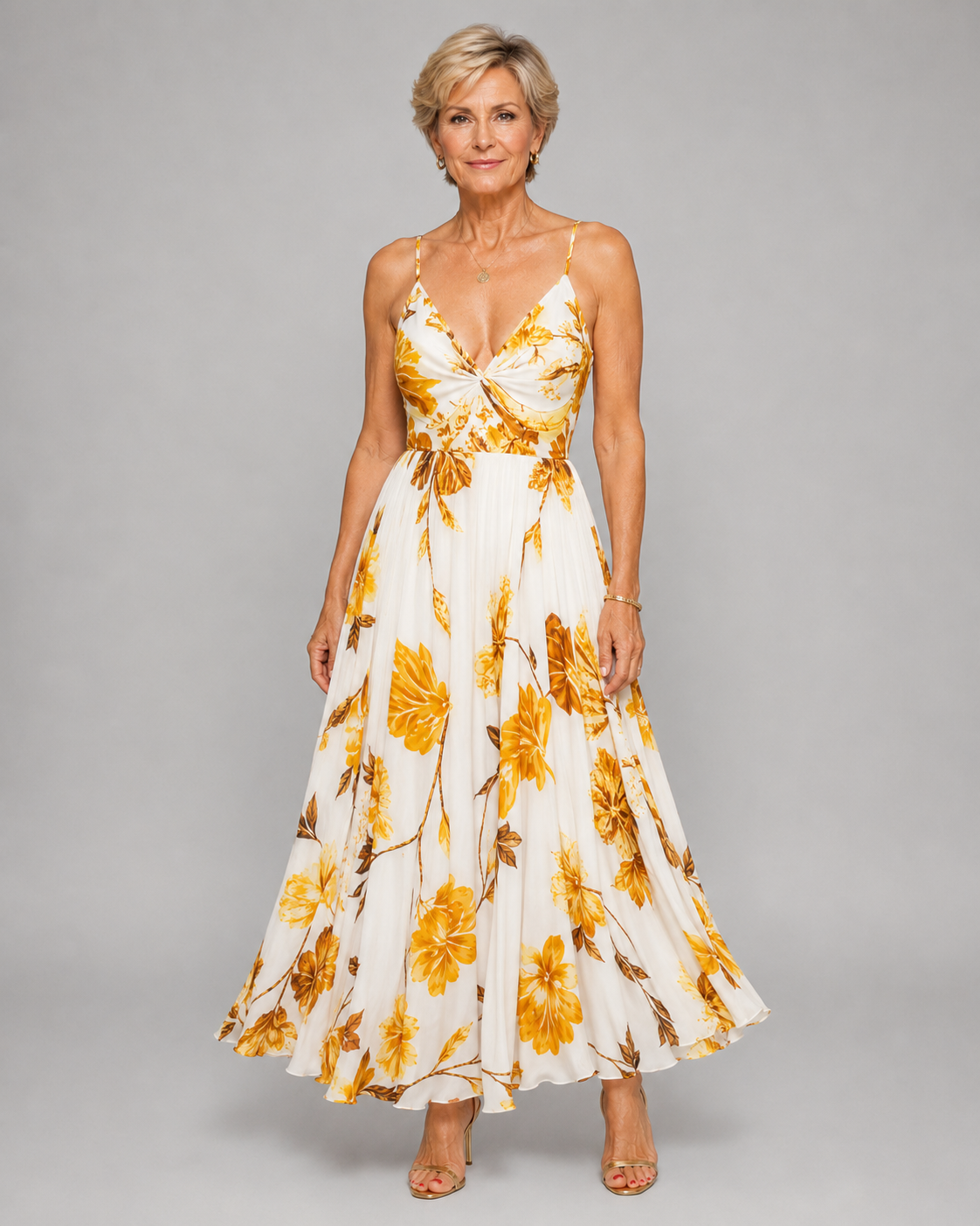 Seraphina | Sunset Floral Maxi Dress