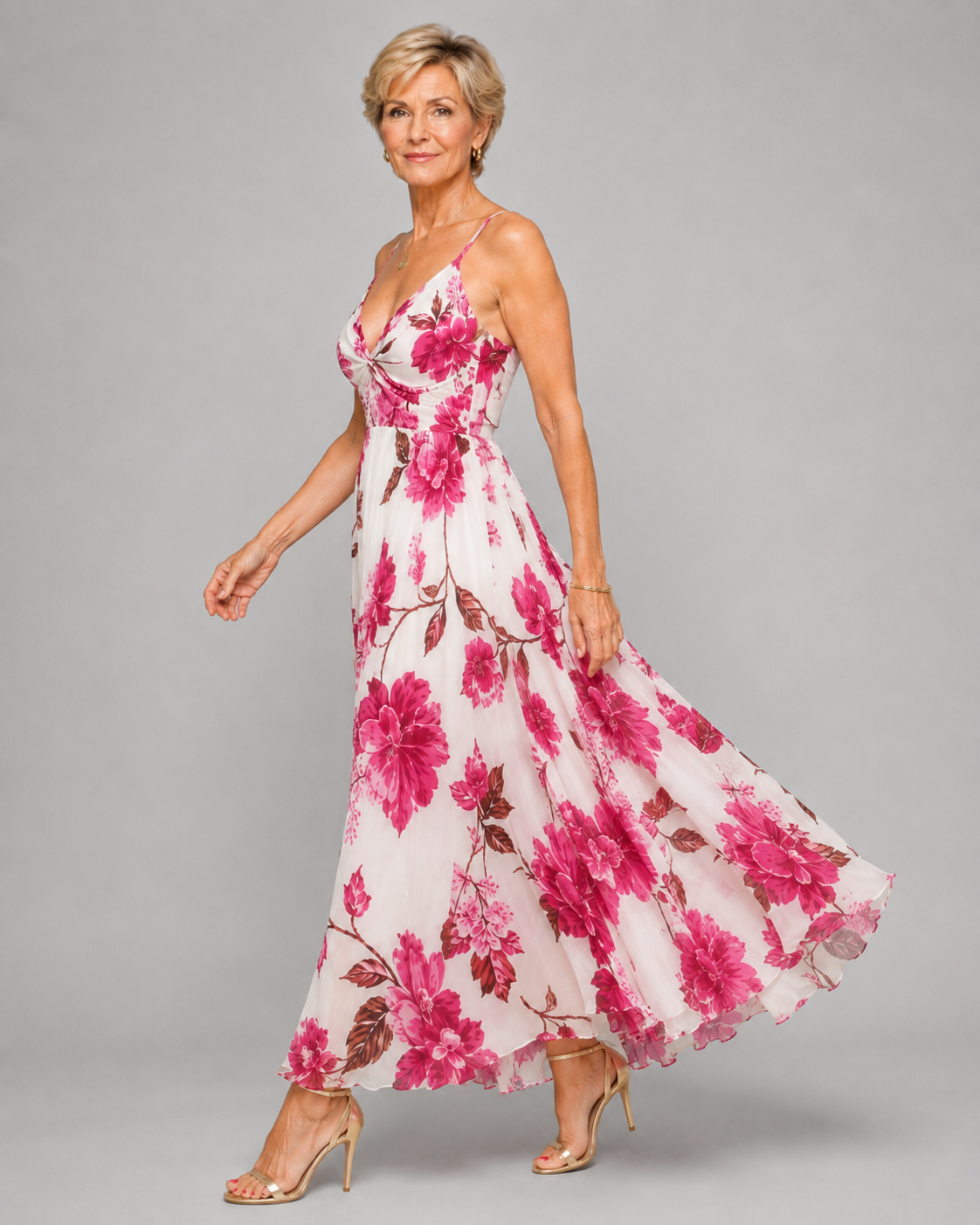 Seraphina | Sunset Floral Maxi Dress