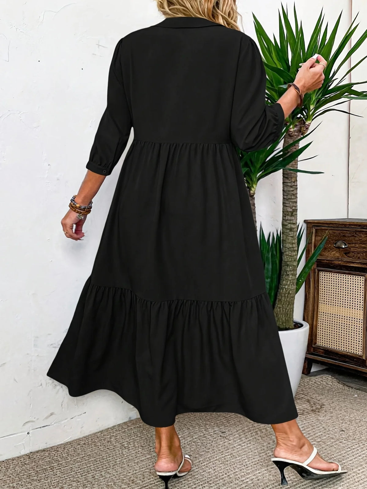 Elowen | Flattering Layered Shirt Dress