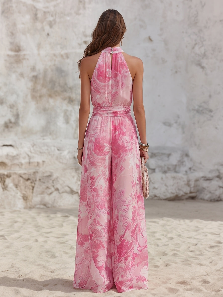 Lysandra | Women's Halter & Wide Leg Trouser Set