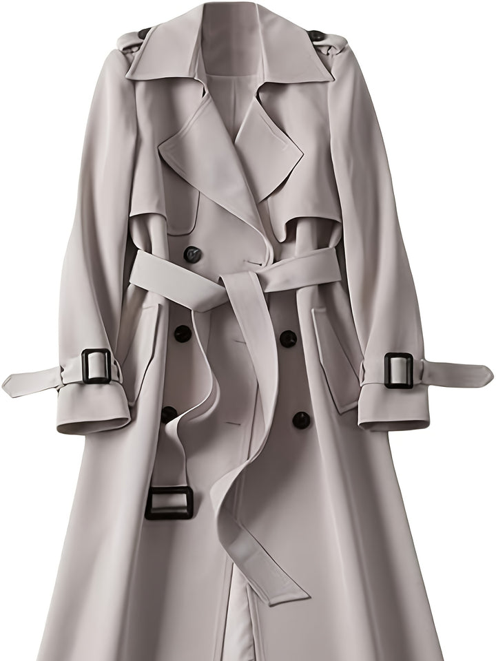 Charlotte | British-Style Double-Breasted Trench Coat