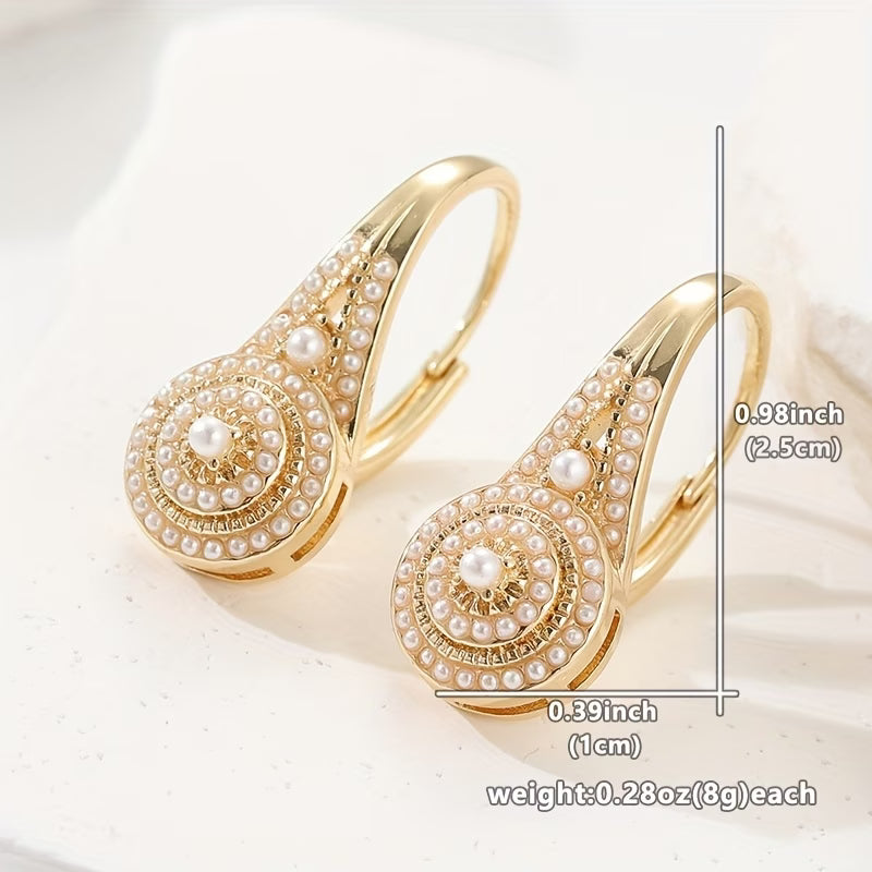 Elegant Pearl Bloom Earrings