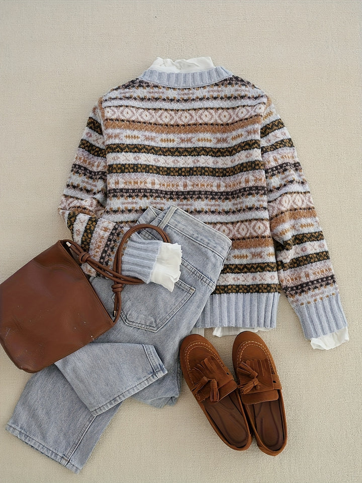 Ruby | Colourblock Raglan-Sleeve Jumper