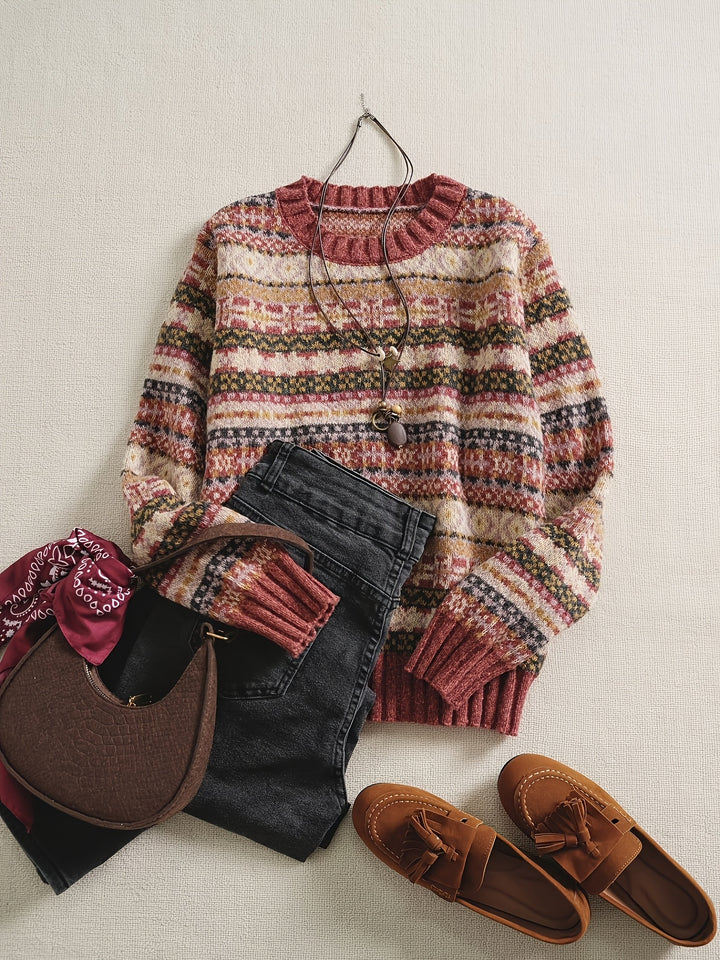 Ruby | Colourblock Raglan-Sleeve Jumper