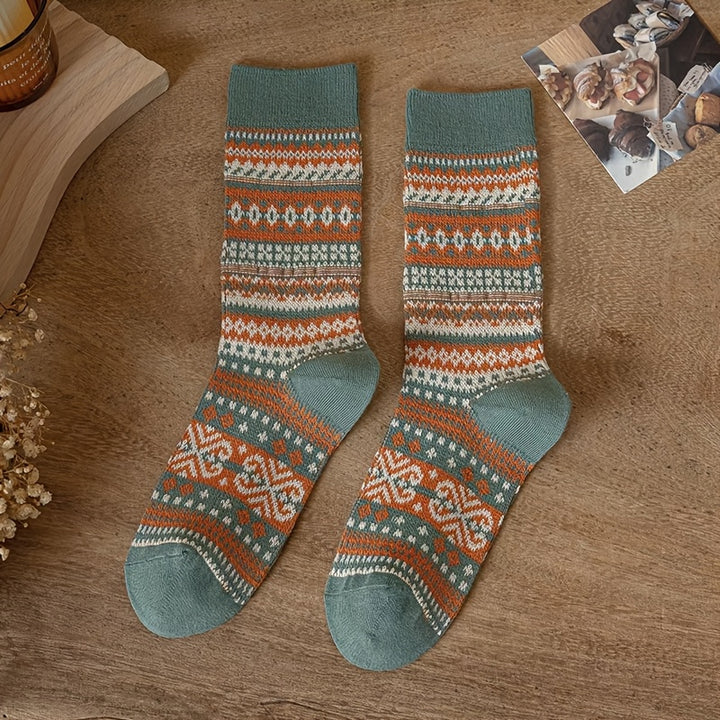 Wren | 5-Pack Retro Melange Ankle Socks