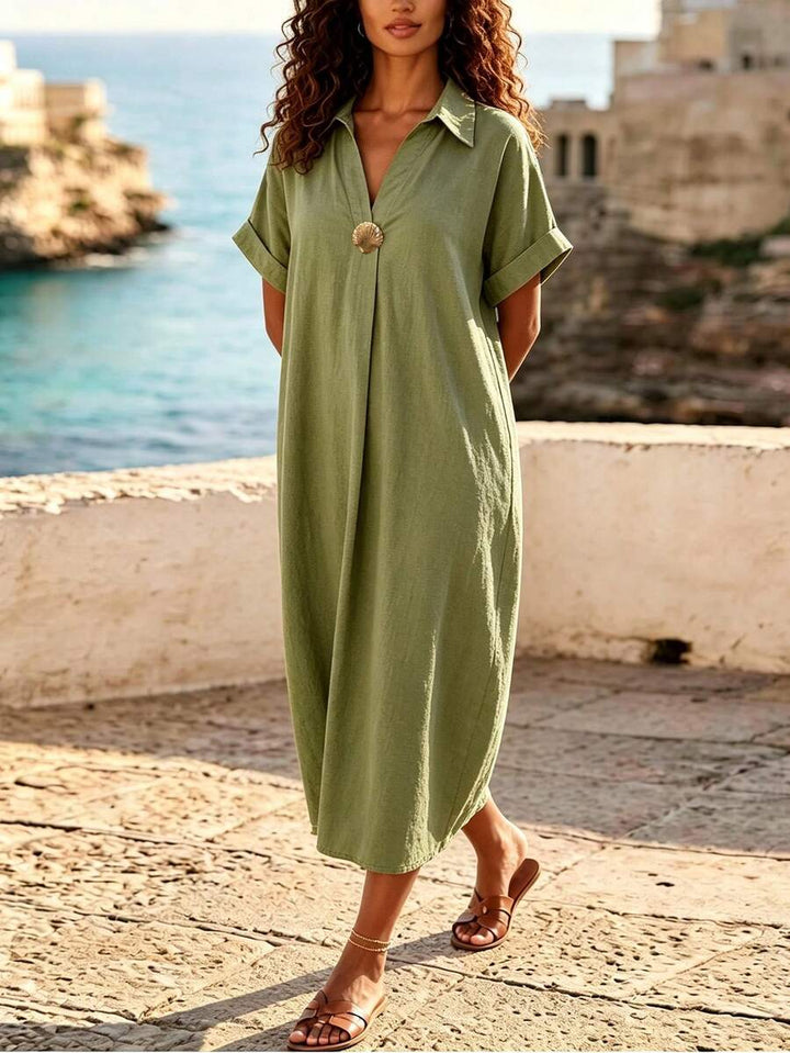 Selene | Relaxed V-Neck Summer Dress