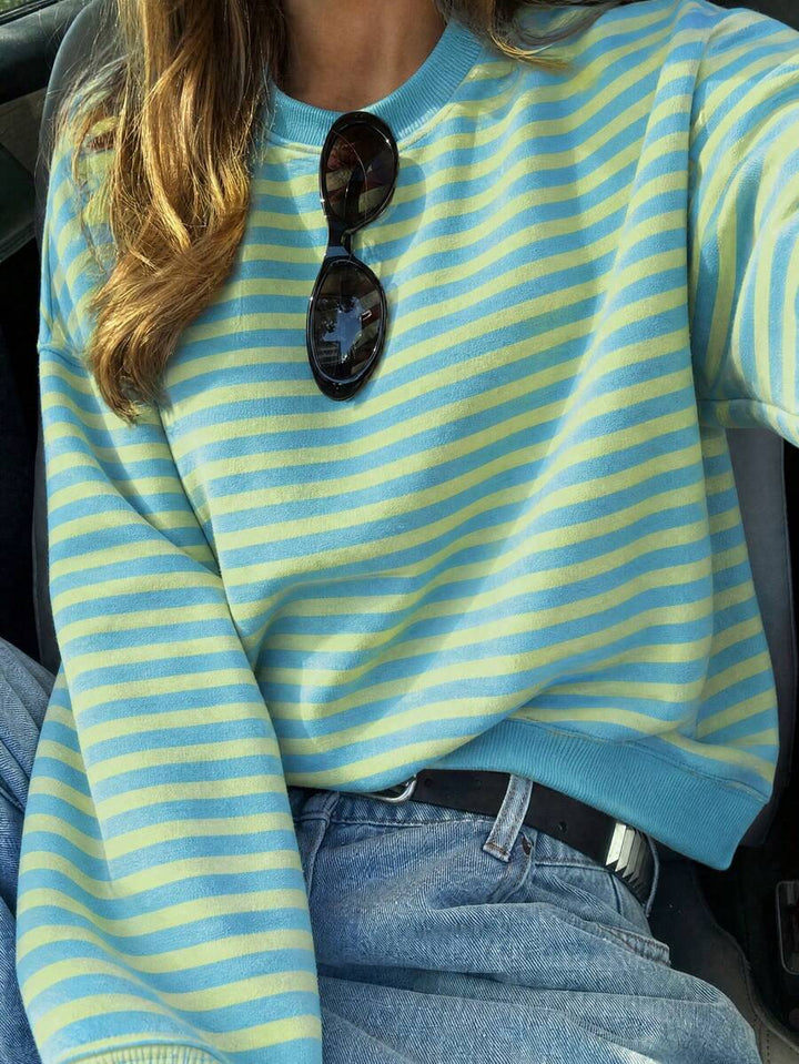 Robin | Striped Crew Neck Tee