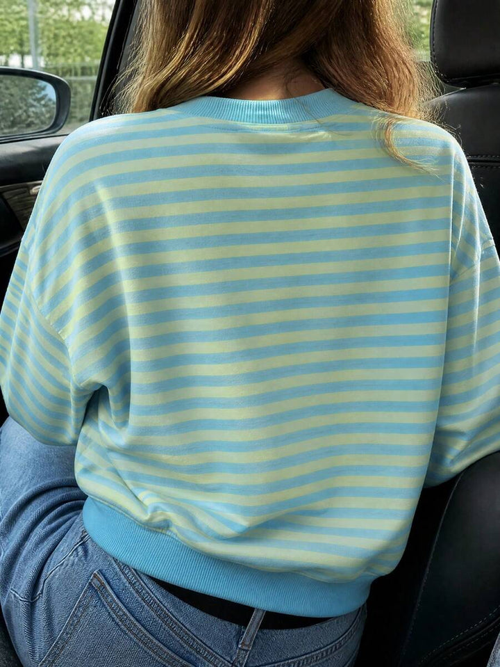 Robin | Striped Crew Neck Tee