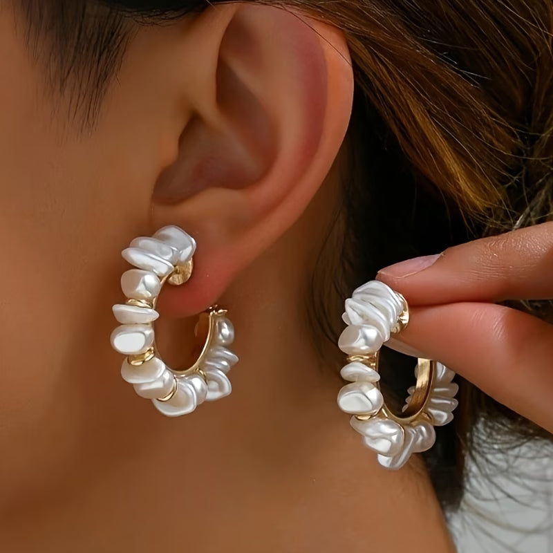 Chunky Pearl Earrings