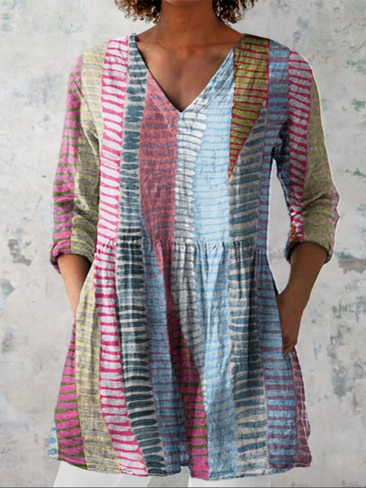 Sophie | Long Blouse with V-Neck