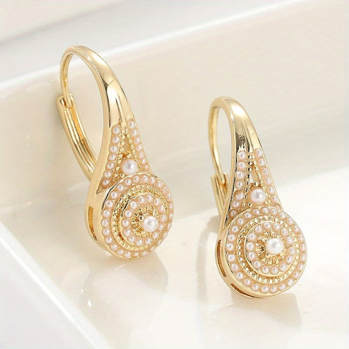 Elegant Pearl Bloom Earrings