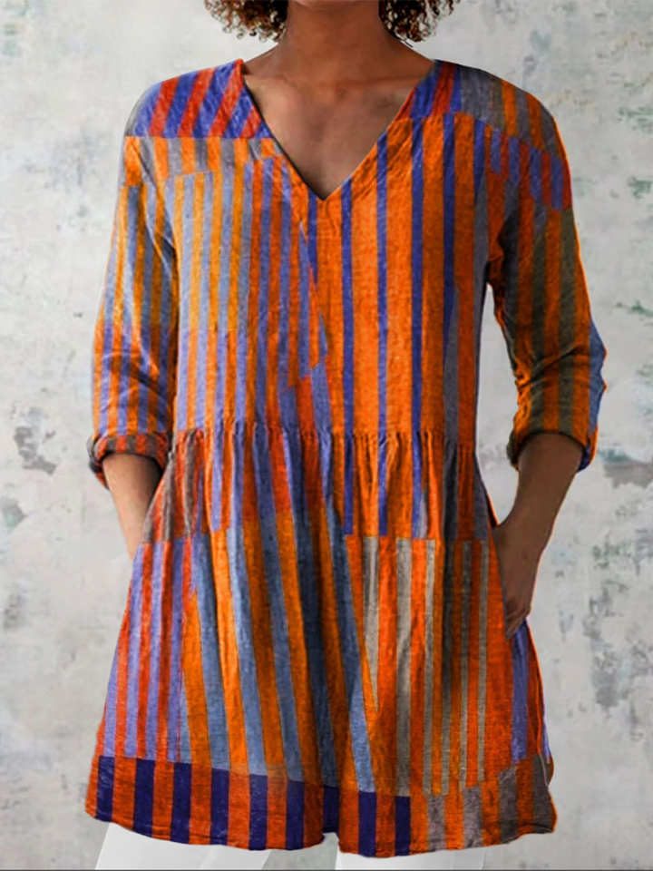 Sophie | Long Blouse with V-Neck