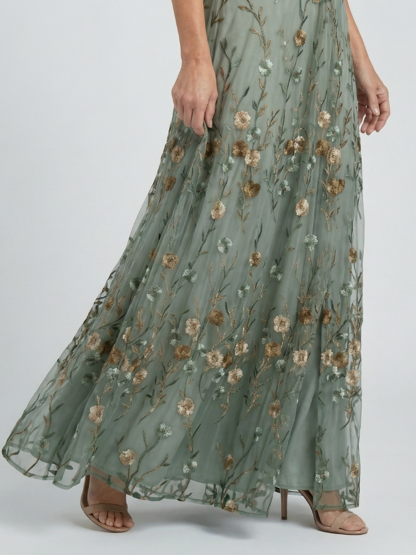 Selora | Halter Bloom Flow Maxi Dress.