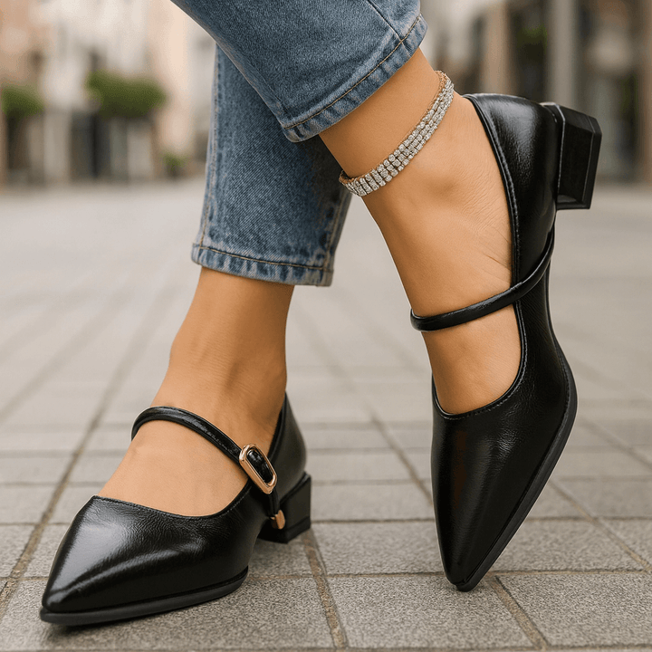 Sofia Leather Heels