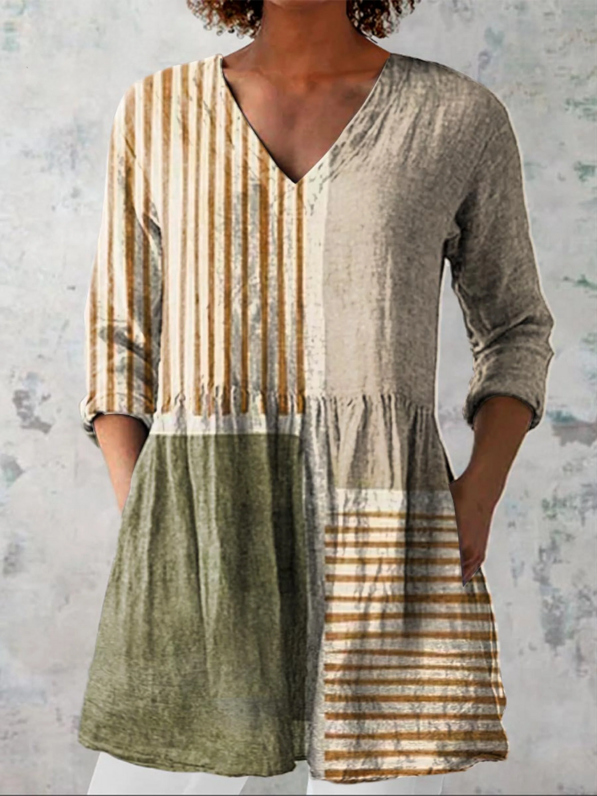 Sophie | Long Blouse with V-Neck