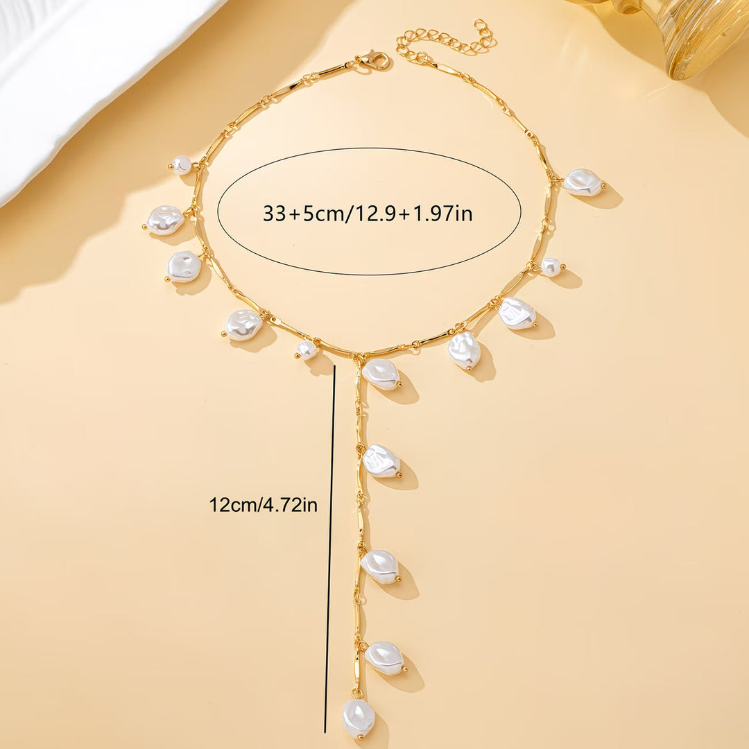 Mystical Pearl Waterfall Necklace