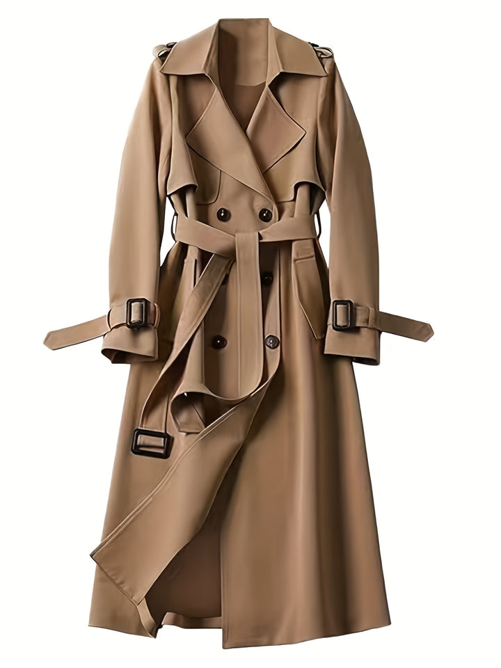 Charlotte | British-Style Double-Breasted Trench Coat