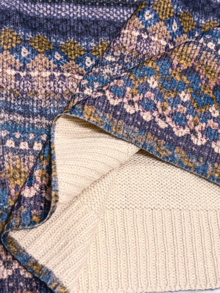 Ivy | All-Over Print Crew Neck Sweater