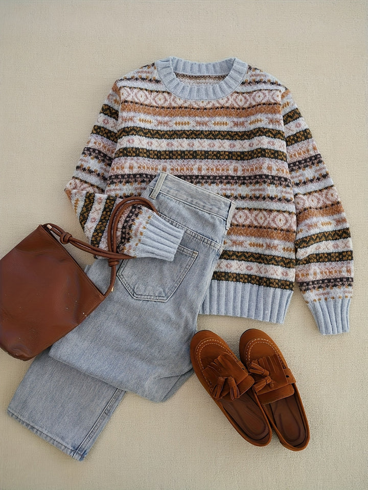 Ruby | Colourblock Raglan-Sleeve Jumper