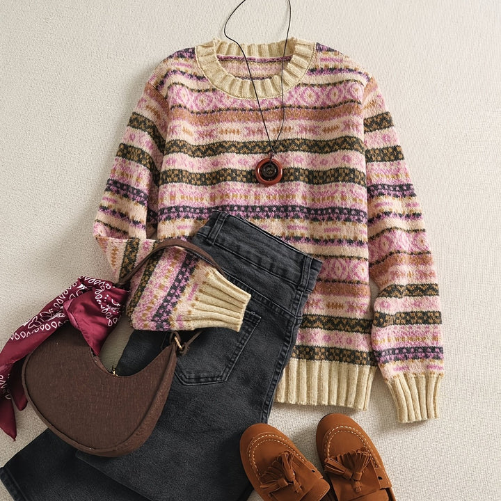 Ruby | Colourblock Raglan-Sleeve Jumper