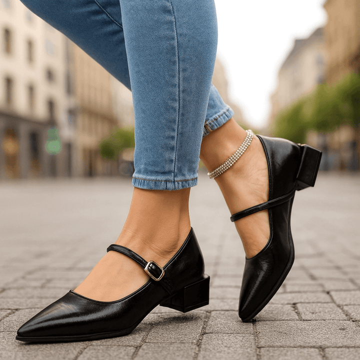 Sofia Leather Heels