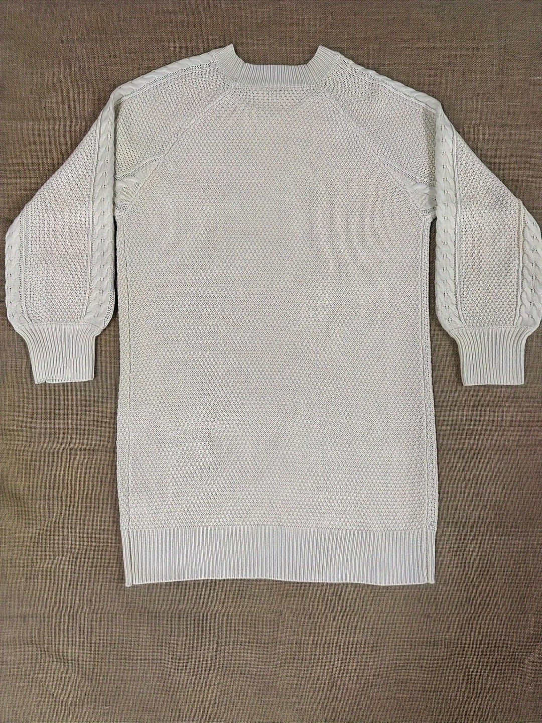Eleanor | Round Neck Knit Sweater Dress