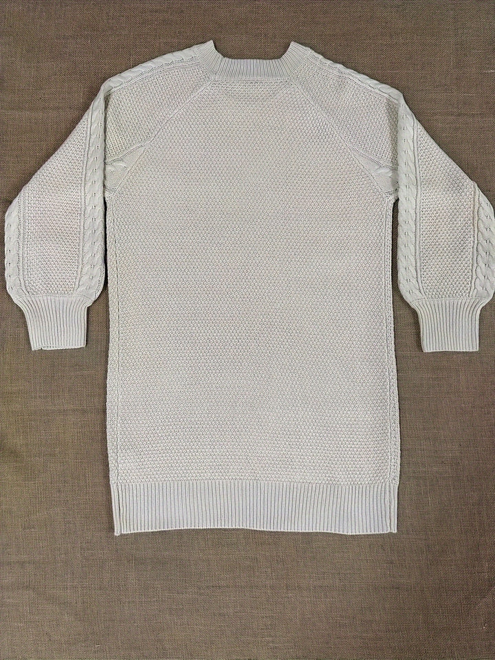 Eleanor | Round Neck Knit Sweater Dress