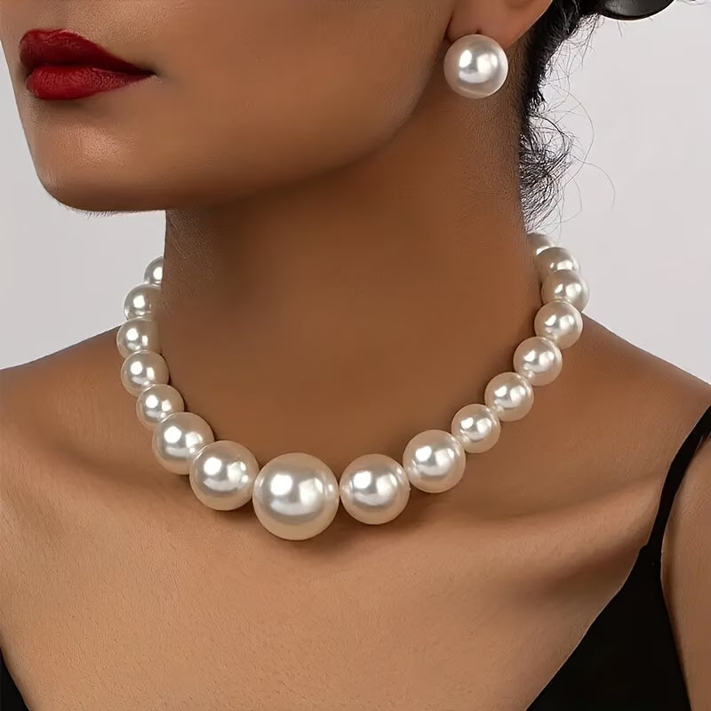 Classic Vintage Pearl Jewelry Set