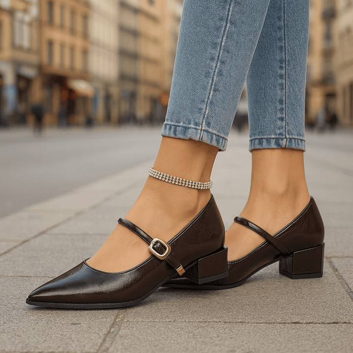 Sofia Leather Heels