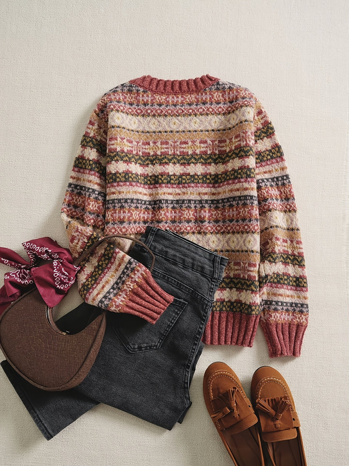 Ruby | Colourblock Raglan-Sleeve Jumper
