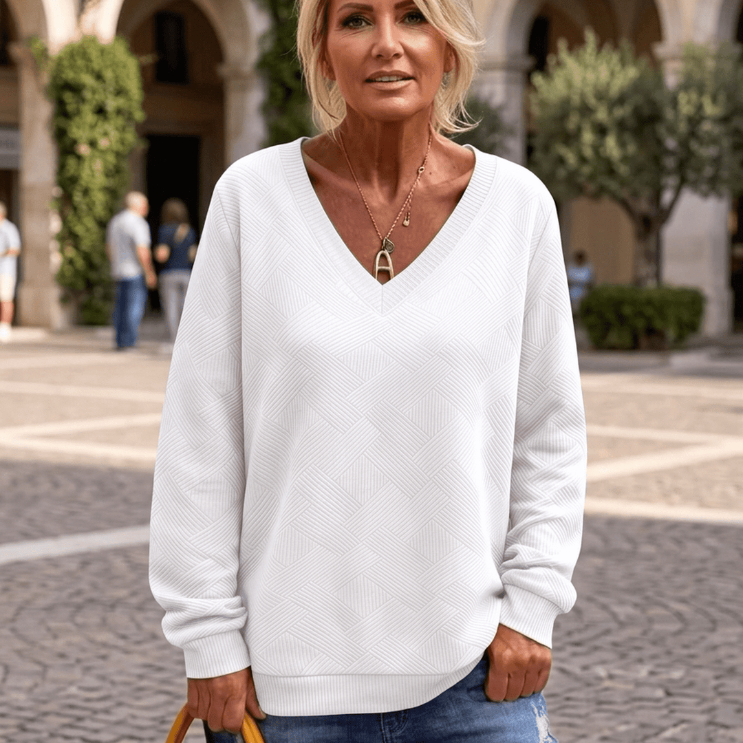 Isla | V-Neck Everyday Sweatshirt