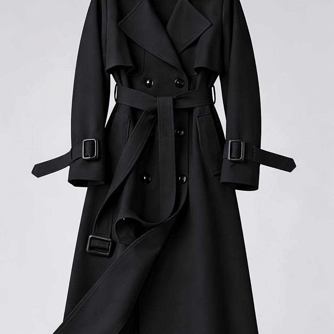 Charlotte | British-Style Double-Breasted Trench Coat