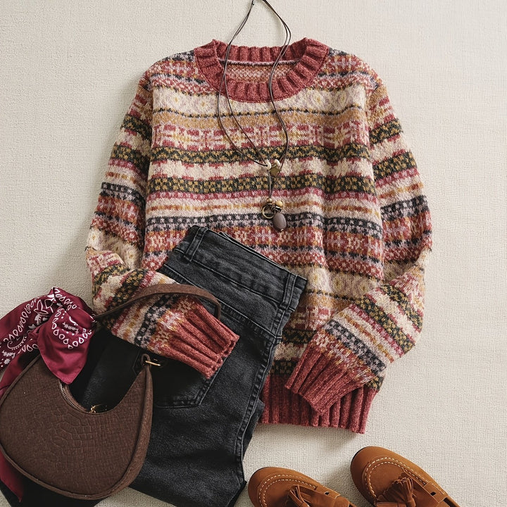 Ruby | Colourblock Raglan-Sleeve Jumper