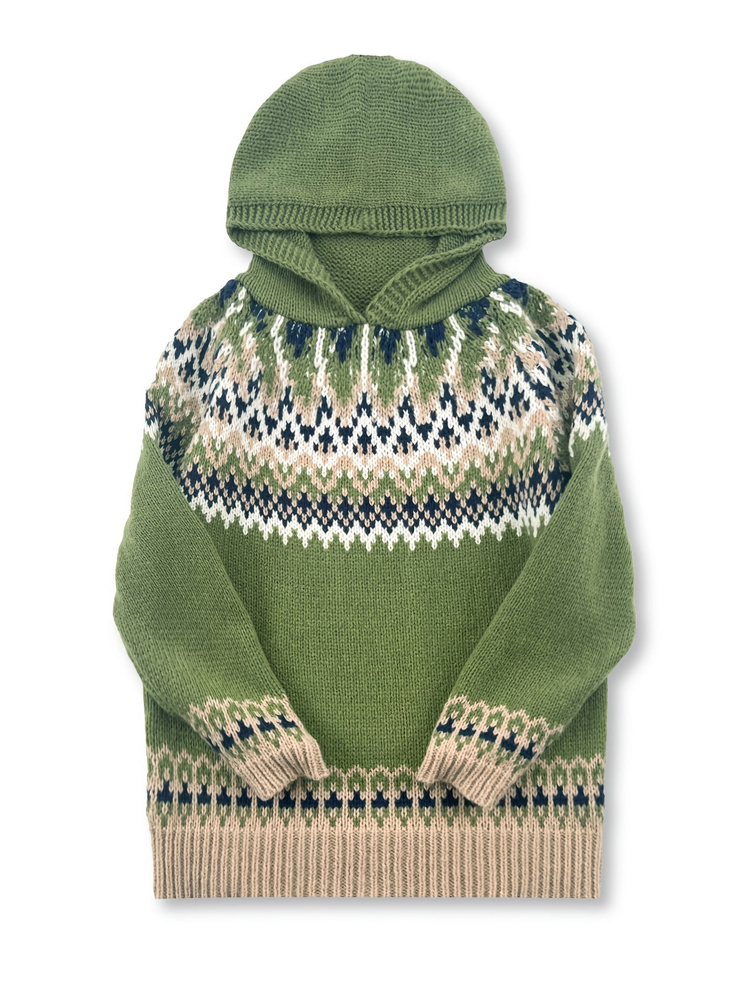 Nova | Chunky Snow-Print Hooded Sweatshirt