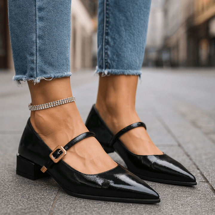 Sofia Leather Heels