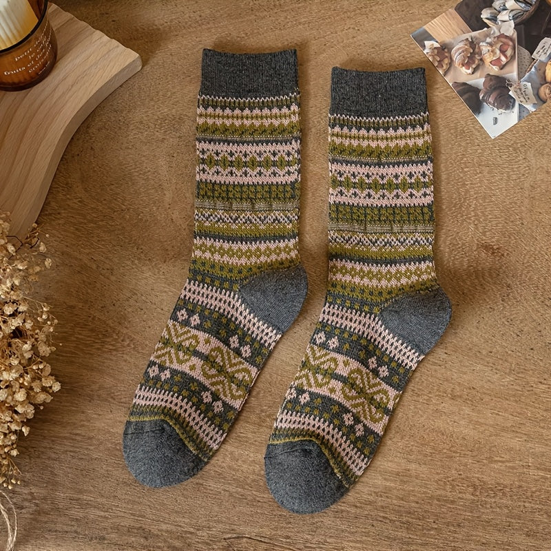 Wren | 5-Pack Retro Melange Ankle Socks