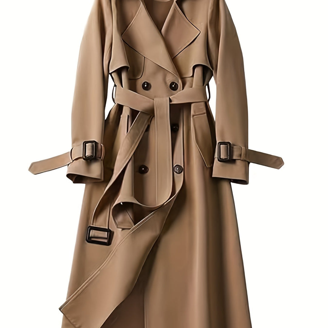 Charlotte | British-Style Double-Breasted Trench Coat